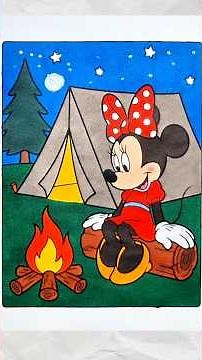 Minnie Mouse Coloring 🐭 #minnie #minniemouse #shorts #short #shortsfeed #shortsviral #shortvideo
