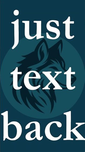 Just text back #dating