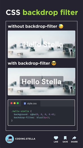css backdrop filter #trending #coding #views #python #animation #htmlcss