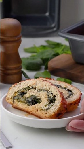 New Recipe: How to Make a Heart Healthy Spinach-Stuffed Chicken Meatloaf Recipe
