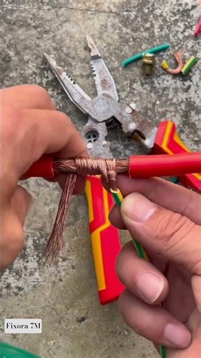 * Wrapping Copper Wires for Connection #diy #shorts