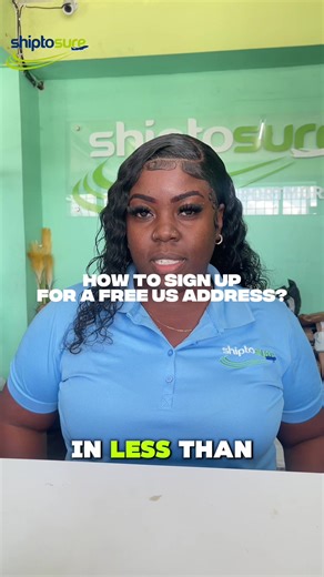 Want a free US shipping address? Sign up with Ship to Sure in less than 2 mins! Step 1: Sign up on our website at shiptosureja.com Step 2: Enter relevant details Step 3: Start shipping! #HowToShip #ShipToSure #Jamaica #OnlineShoppingTips #freeusaddress