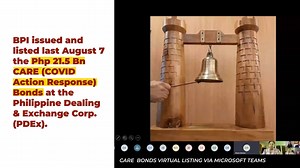 7.7K views · 137 reactions | The proceeds from the very first CARE (COVID Action Response) Bonds will help enable our micro entrepreneurs and SMEs to better cope and transform their businesses for the new demands of the new economy, in these challenging times. | BPI | Facebook