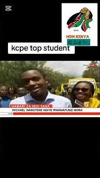 TOP 2012 KCPE candidate Michael Warutere fighting depression