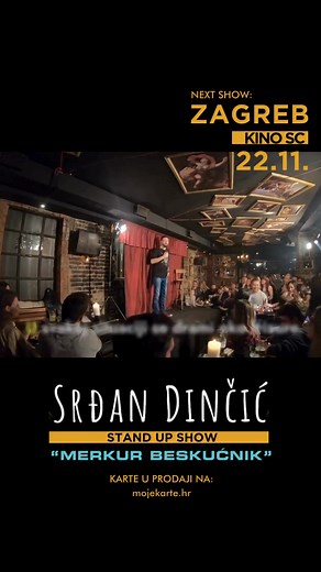 Sjajna uvertira za izlazak u petak – sat i pol kontinuiranog smijeha uz #StandUp Show Srđana Dinčića! Vidimo se! 📅 Petak, 22. studenog u 20:00 📍 Kino SC, #Zagreb 👉Karte su u prodaji online na mojekarte.hr po cijeni od 13€ i 11€ u pretprodaji, odnosno 15€ na dan predstave. Link za kupnju: https://shorturl.at/7DpkZ Karte je moguće kupiti i na svim Petrol / Crodux benzinskim postajama. A što to povezuje feniranje i kolonoskopiju, saznajte u videu 😂 | Kulturishka