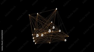 Bitcoin Blockchain Cryptocurrency Network is a Decentralized Currency and a Distributed Digital Ledger - Mining from Solving Math Puzzles Through Computer Code