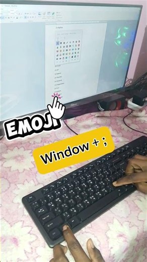 How to Open Emojis on Windows Keyboard in Seconds. #tips #windows.