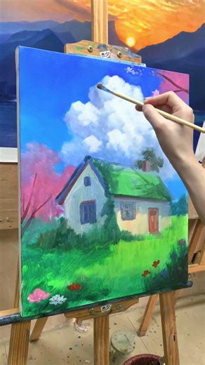 #howtopaint #art #painting #drawing #acrylicpainting #landscapepainting #acrylicscenery