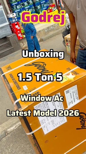 Godrej WIC 18F5TG WA WINDOW AC 2026 Model | Godrej 1.5 Ton 5 Star Window AC 18F5TG Unboxing Video