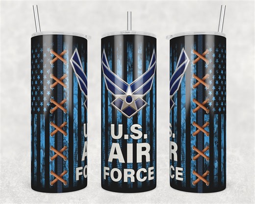 US Air Force Tumbler Wrap: Blue American Flag, Cross Stitch (digital Download) - Etsy