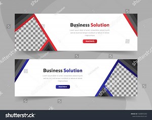 Modern Abstract Web Banners Template Design Stock Vector (Royalty Free) 1668893260 | Shutterstock