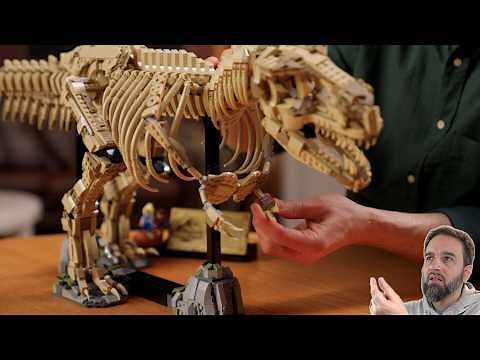 LEGO Dinosaur Fossils: Tyrannosaurus rex full 41" / 105 cm. skeleton set reveal & thoughts! 76968