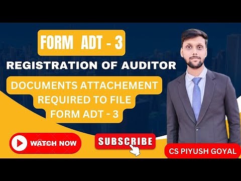 How to file ADT-3 online || Resignation of Auditor || Auditor Resignation #adt-3