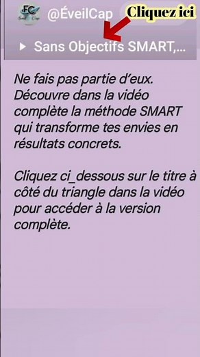 Comment se fixer des objectifs smart #développement_personnel