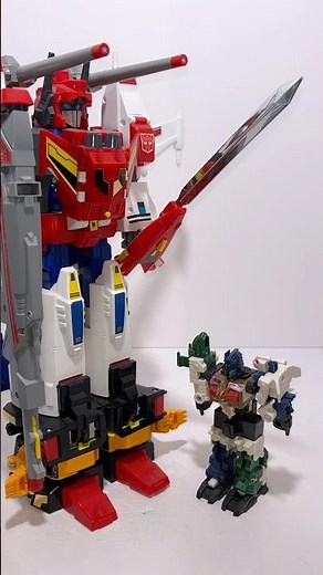 😂 whe scale didn’t matter! #transformers #victory #wow #figures #toys #funny #japanese #combination