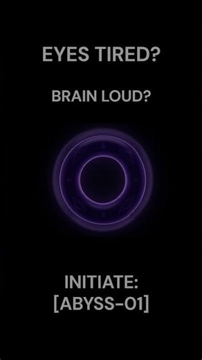 Mute the Visual Noise. [ABYSS-01] 0.1Hz. #oledsafe #adhd #mandaladrift