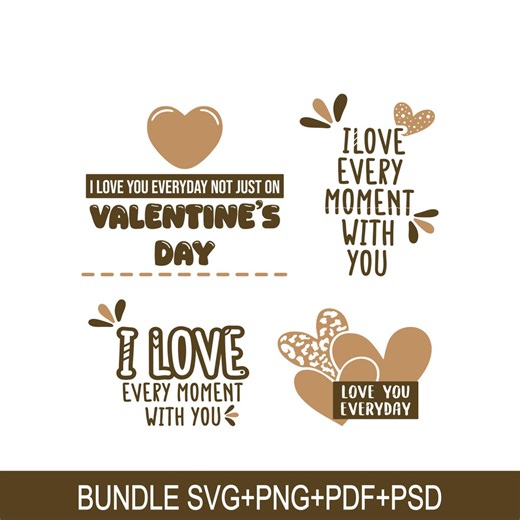 Cute Valentine SVG, PNG , PSD Bundle | Perfect for Baby Clothes and Mug Designs - Etsy