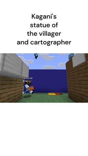 Kagani's statue of the villager and cartographer