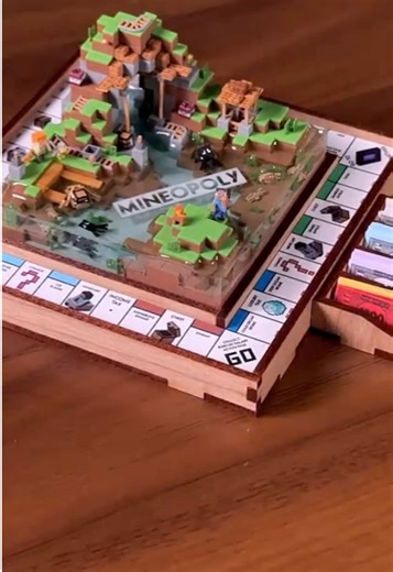 I made MINECRAFT x MONOPOLY - ASMR | Monopoly