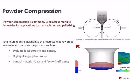 【Rocky DEM】粉末压制模拟_Powder Compaction_Webinar 2202
