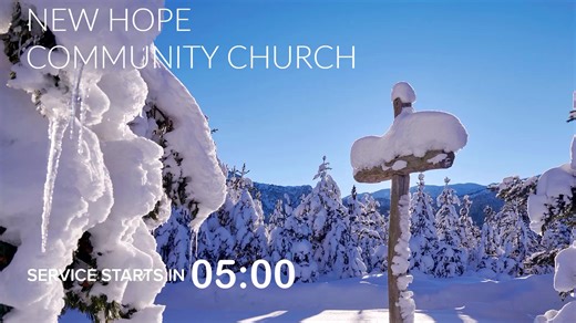 Live stream of our Sunday worship service, starting at 10:05am. | New Hope Community Church