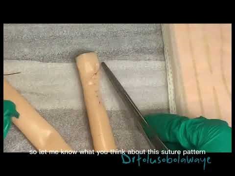 How to make Lembert suture pattern