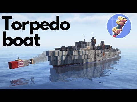 Working Torpedo boat in Minecraft!