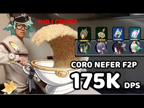 C0R0 Nefer 175k DPS in Miliastra Dummy