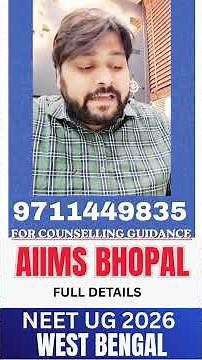 AIIMS Bhopal 🔥 | Fees, Cutoff, Facilities & Full Details 2026