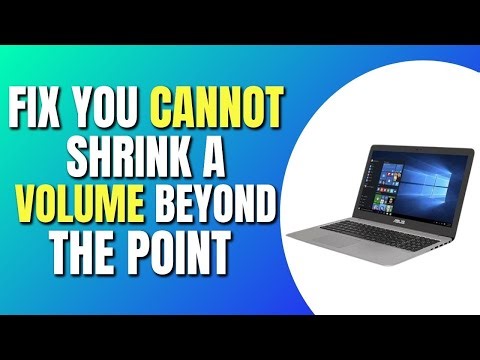 How To Fix: 'You Cannot Shrink a Volume Beyond The Point' | Fix Shrink Volume Error | Tutorial