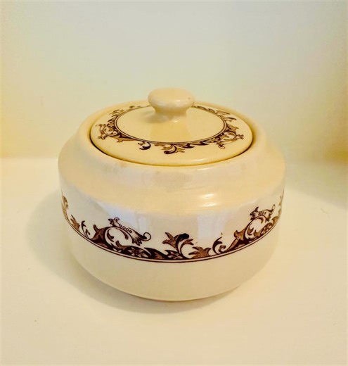 Vintage Mayan Mayer China Sugar Bowl: Curtis 18 Pattern - Etsy