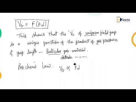 Paschen's Law - Conduction & Breakdown in Air & Other Gaseous Dielectrics - High Voltage Engineering