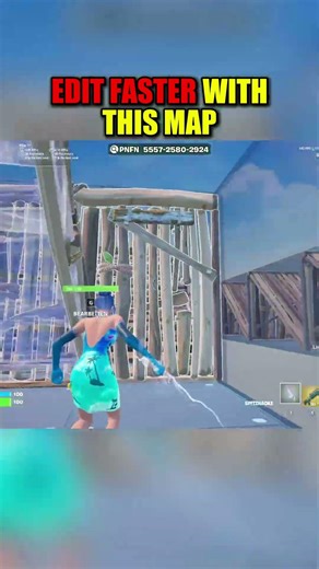 I found the BEST Map to EDIT FASTER 😈 #fortnite #fortniteclips