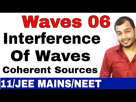 Waves 06 : Interference of Waves II Superposition of Waves II Coherent Sources JEE MAINS/NEET