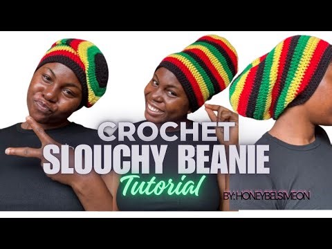 Crochet Slouchy Beanie Tutorial | Easy, Stylish & Beginner-Friendly❤️ #crochet #tutorial #diy