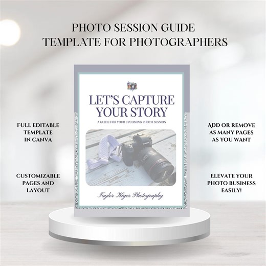 Canva Photo Session Guide Template | Customizable Client Welcome (PDF Download) - Etsy UK