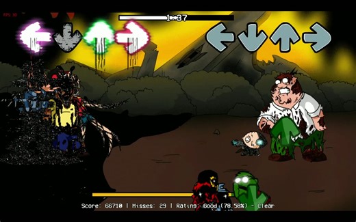 FNF-darkness takeover-aftermath劫后余生旧版实机演示