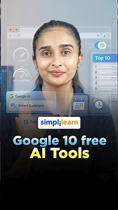 Top 10 Free AI Tools From Google | Best Free Google AI Tools You Must Try | #Shorts | #Simplilearn