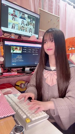 今日の夜楽しみ😆😆💕#jk #タイピング #typing #08 #キーボード @MORE STAR