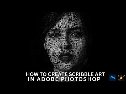 How to create scribble art in Adobe Photoshop