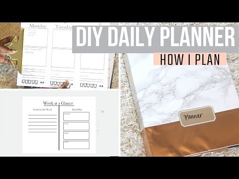 How I Made My Planner: DIY Daily Planner with Binder Notebook and Printables