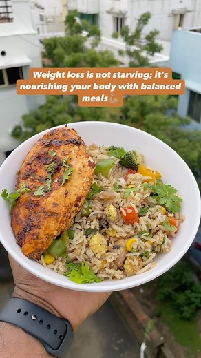 Karthick Nanban | Weight loss is not about starving; it’s about nourishing your body with balanced meals. Always enjoy the process and avoid falling for fad... | Instagram