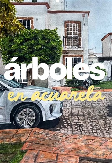 Tutorial de acuarela para pintar árboles fácilmente