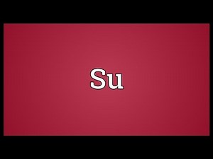 Su Meaning