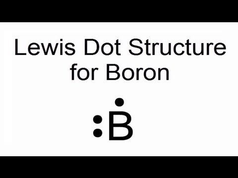 Lewis Dot Structure for Boron Atom (B)