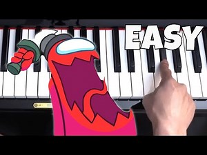 Among Us Hide And Seek Theme - EASY Piano Tutorial