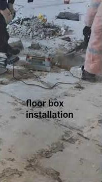 Floor box installation #construction #construction #electrical