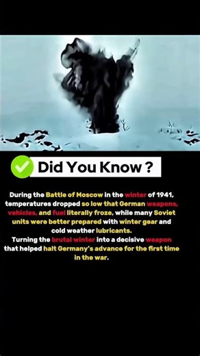 How Winter Stopped Germany at Moscow