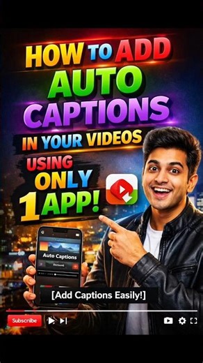 How to Add Auto Captions in Your Videos Using Just 1 App! 🔥 | Easy & Fast Method