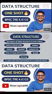 One Shot 🔥 Data Structure Computer science #dsa